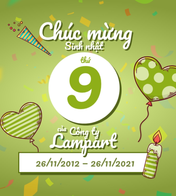 Kỷ niệm 9 năm thành lập công ty (26/11/2012 - 26/11/2021)